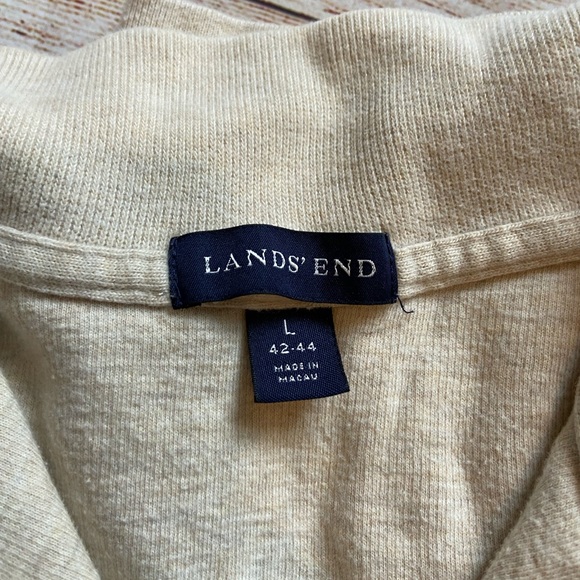 Two Lands End - 1/4 Zip Sweaters - size large - Picture 2 of 3